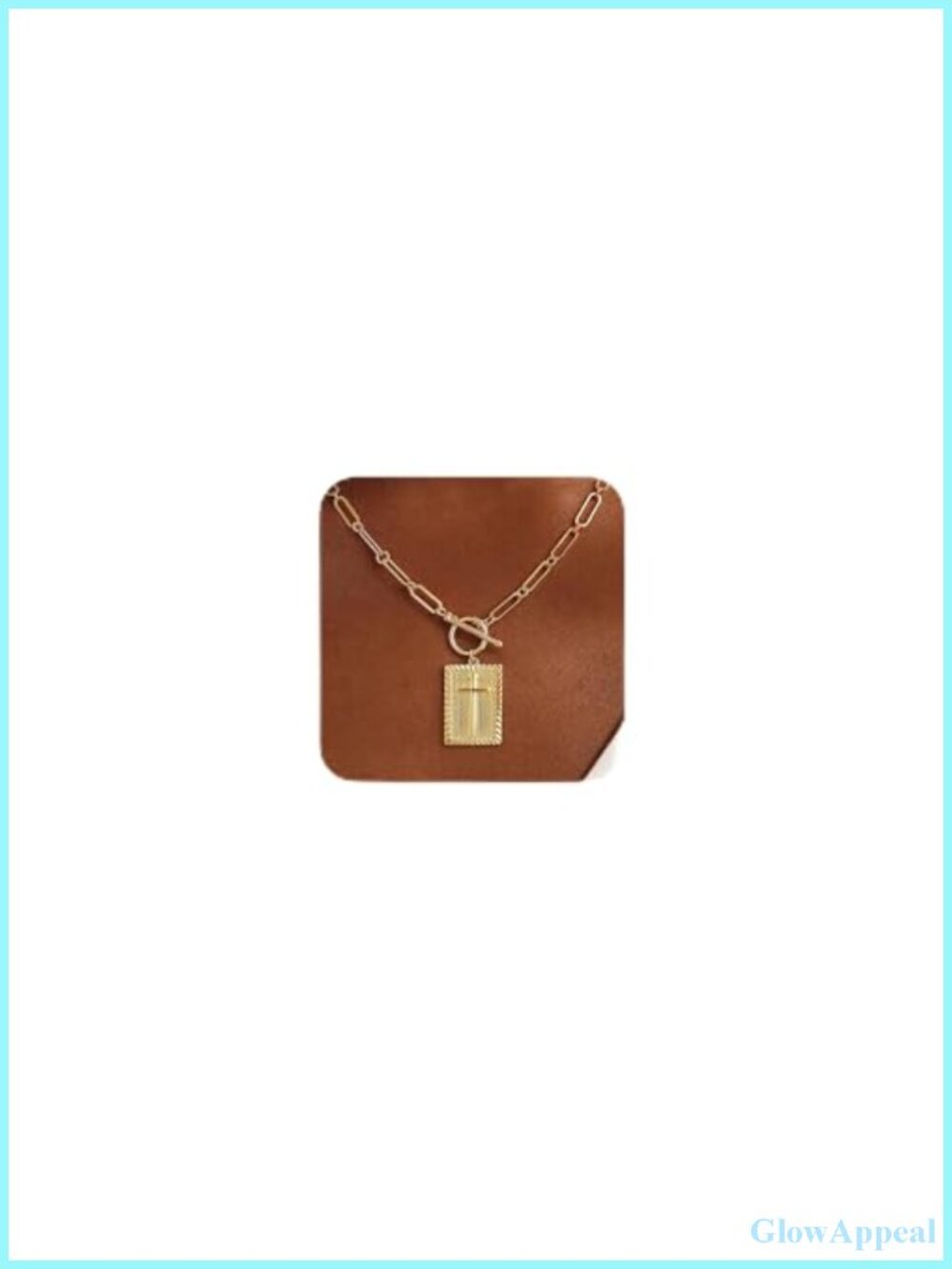 14K Gold Plated Cross Necklace, Dainty Paperclip Chain Pendant for Women